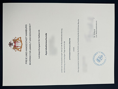 Approbationsurkunde certificates