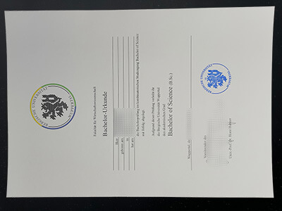 order Bergische Universität diploma