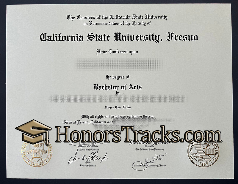 Buy California State University Fresno diploma