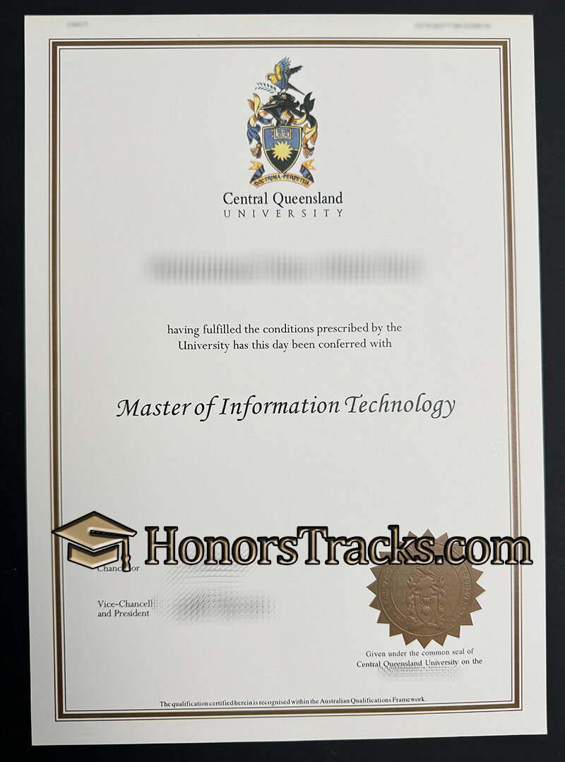 Order Central Queensland University diploma