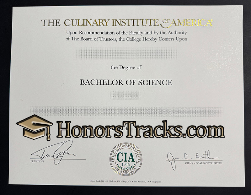 buy Culinary Institute of America diploma