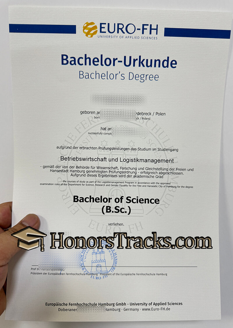 Buy EURO-FH urkunde diploma