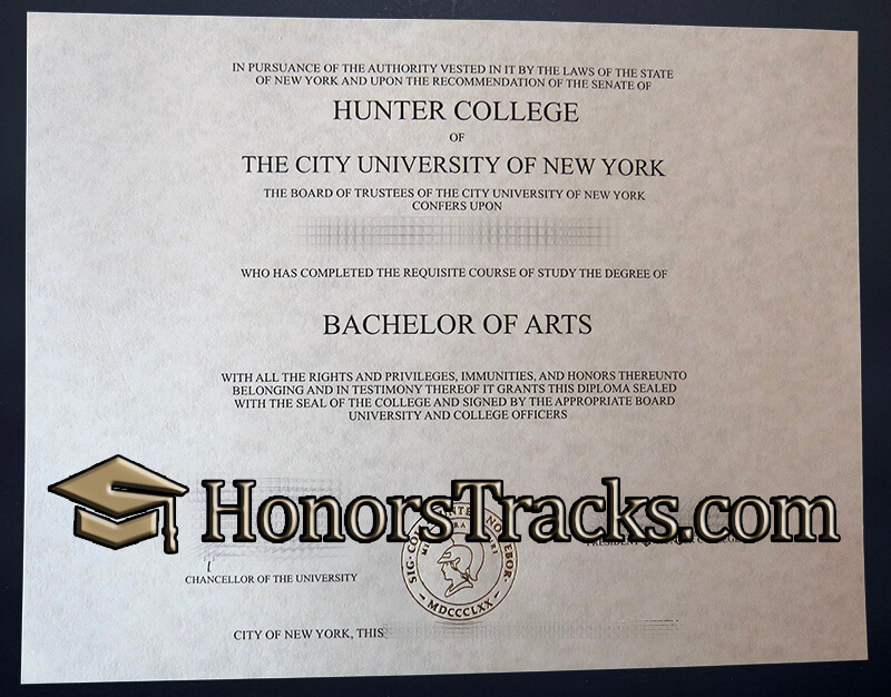 get Hunter College diploma