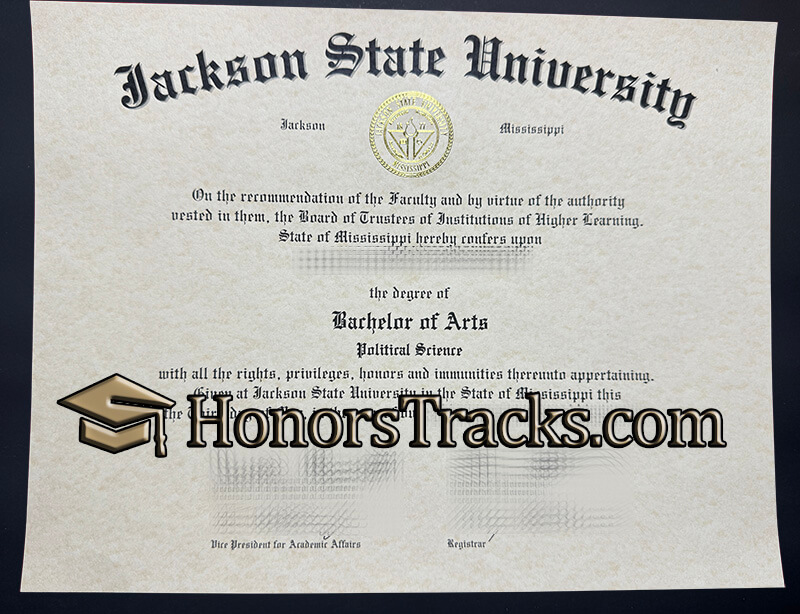buy Jackson State University diploma