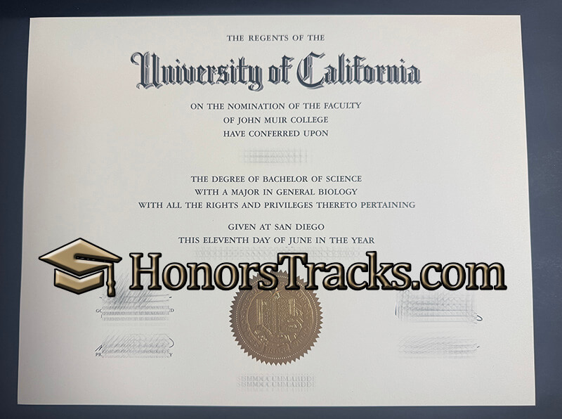 order UC San Diego diploma