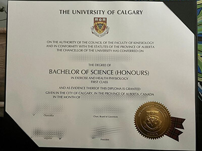 Order University of Calgary diploma