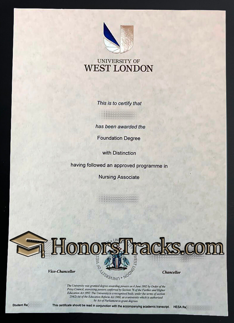 buy University of West London diploma
