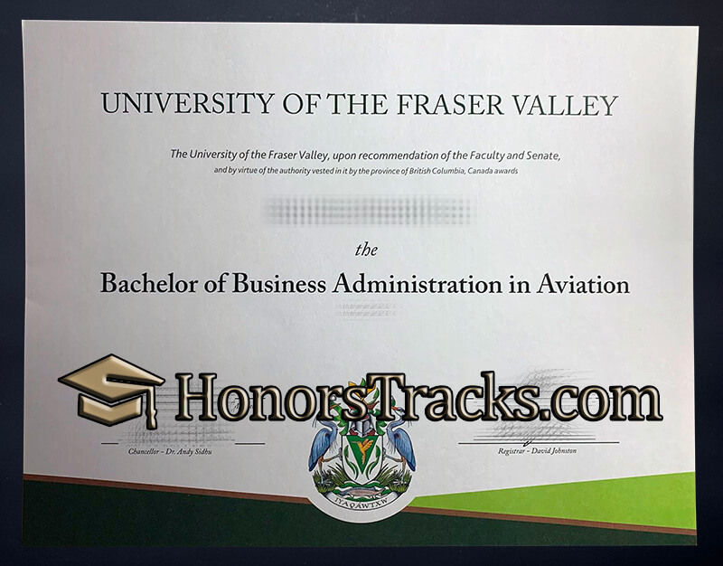 Buy University of the Fraser Valley diploma