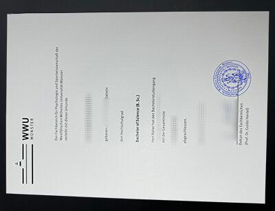 Buy University of Münster Urkunde