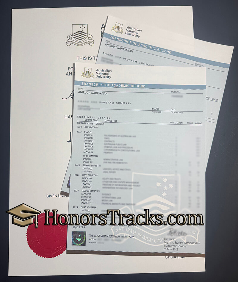 Order Australian National University diploma