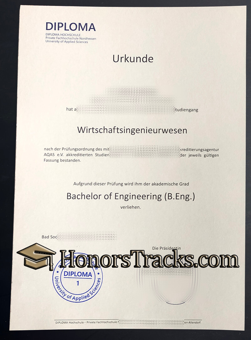 Diploma Hochschule Urkunde