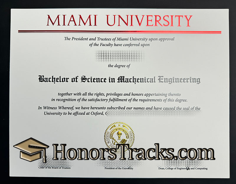 buy Miami University diploma