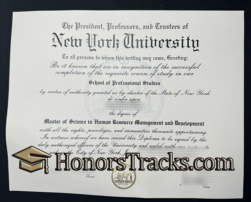 order New York University diploma