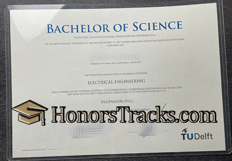 Buy TU Delft Bachelor of Science degree