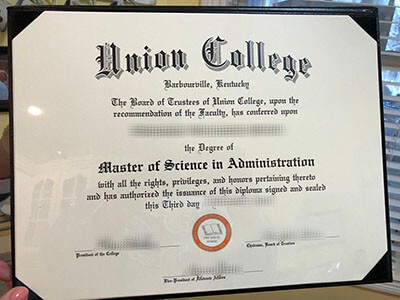 Make Union College diploma