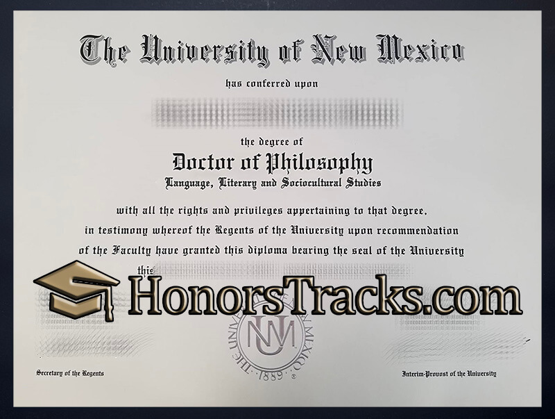 Order University of New Mexico diploma