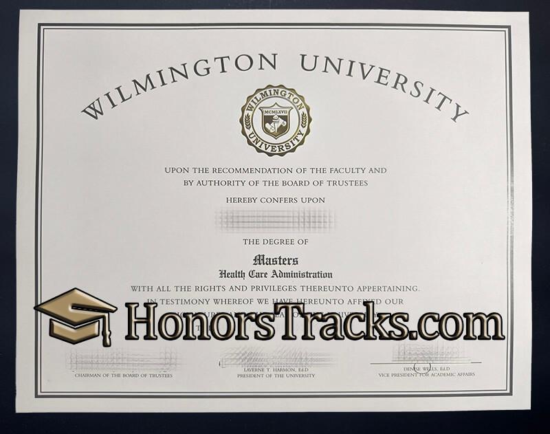 Order Wilmington University diploma