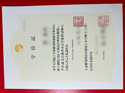 get a University of Tokyo certificate