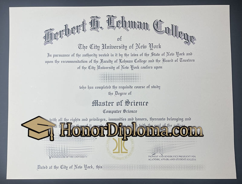 order Ferbert F Lehman College diploma