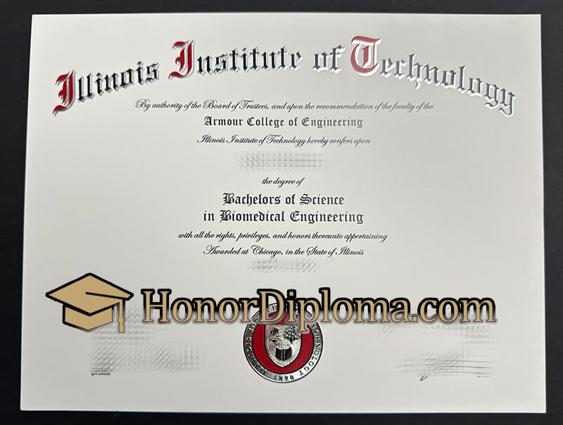 Illinois Institute of Technology diploma sample