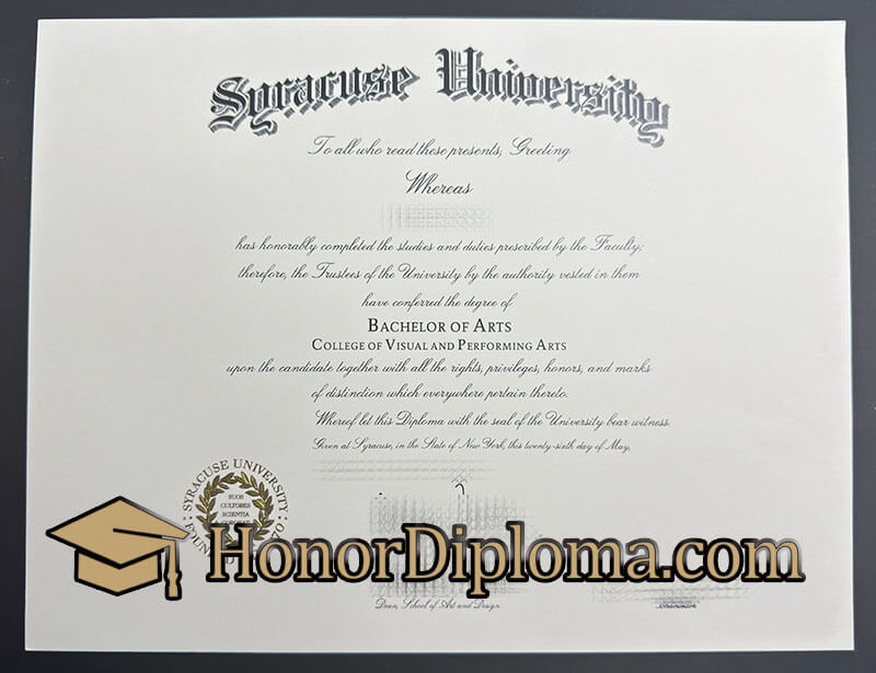 buy Syracuse University diploma