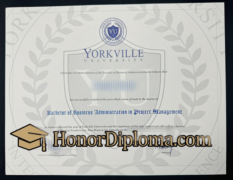 buy Yorkville University diploma
