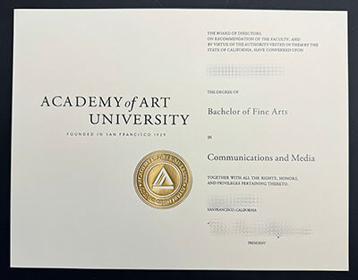 Academy of Art University diploma